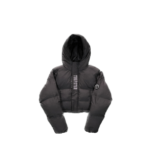 WOMEN HOODED PUFFER - BLACK